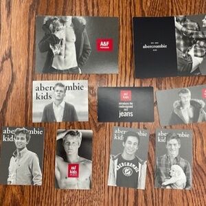 Lot 9 Abercrombie & Fitch Kid Clothing Gift Cards & Discount Cards No Balance VG